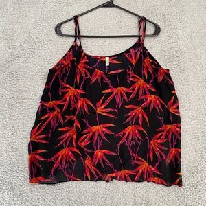 Intimately Free People Tank Womens Large Oversized Simone Surplice Tropical